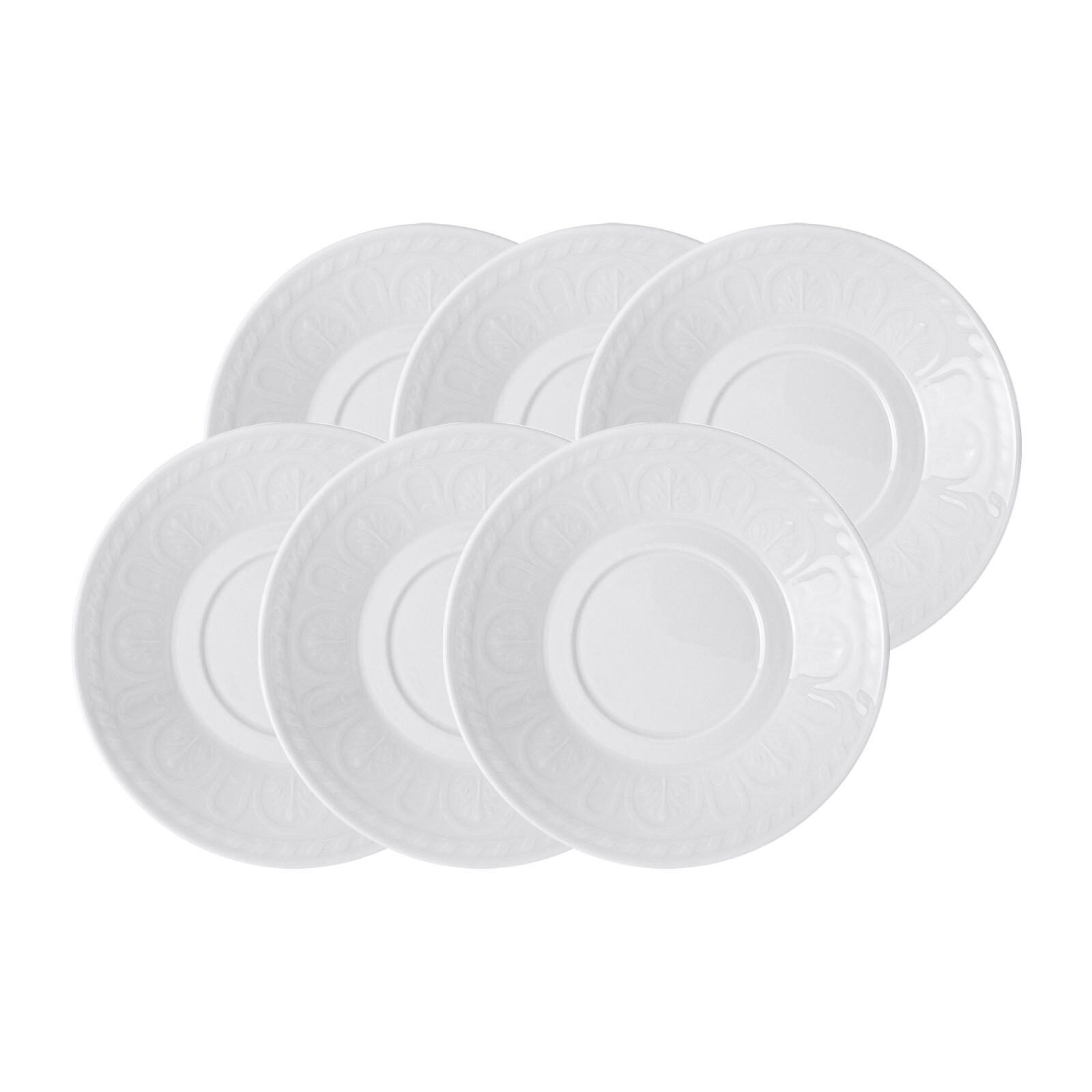 KAFFEE- / TEEUNTERTASSE Cellini weiß ø 15 cm 6er Set - Weiß, Keramik (15cm) - Villeroy & Boch