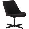 DREHSTUHL Stoff schwarz - Schwarz, Textil/Metall (63/79/71cm) - CLP