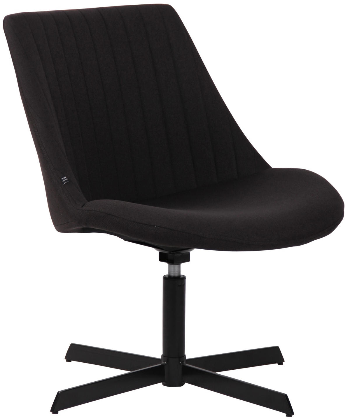 DREHSTUHL Stoff schwarz - Schwarz, Textil/Metall (63/79/71cm) - CLP