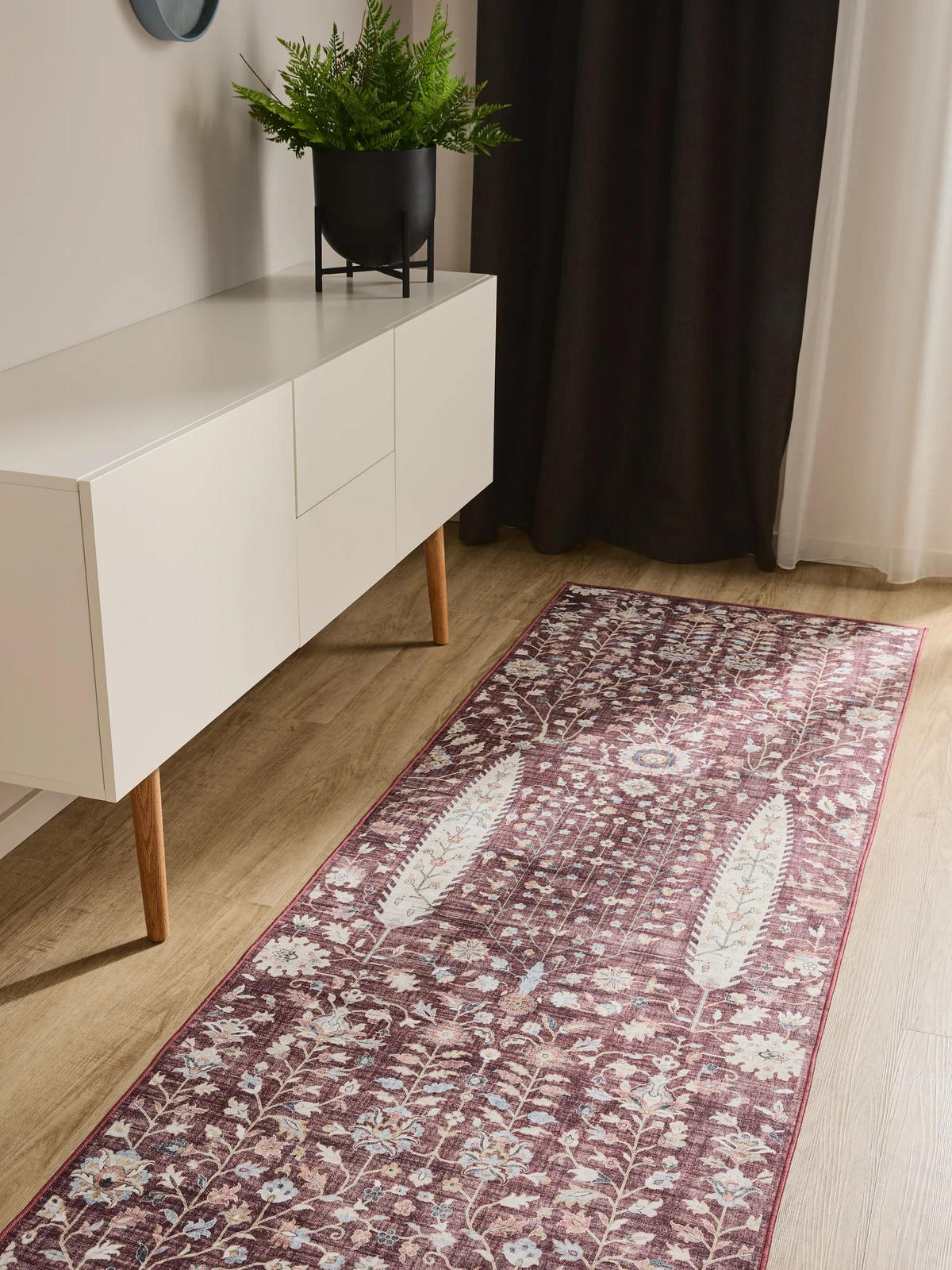 BĚHOUN George Bordeaux 80x240 cm - bordeaux, plast/umělá hmota (80/240cm) - benuta