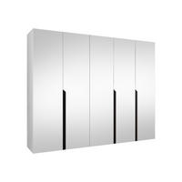 DREHTÜRENSCHRANK Mila III 250 - Schwarz/Weiß, Holzwerkstoff/Kunststoff (250/202/52cm) - MIRJAN24