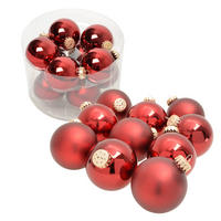 UNI-DESIGN Elana Rot 6cm (Glas / 10 Stk.) - Rot, Glas (6/6/6cm) - Krebs Glas Lauscha