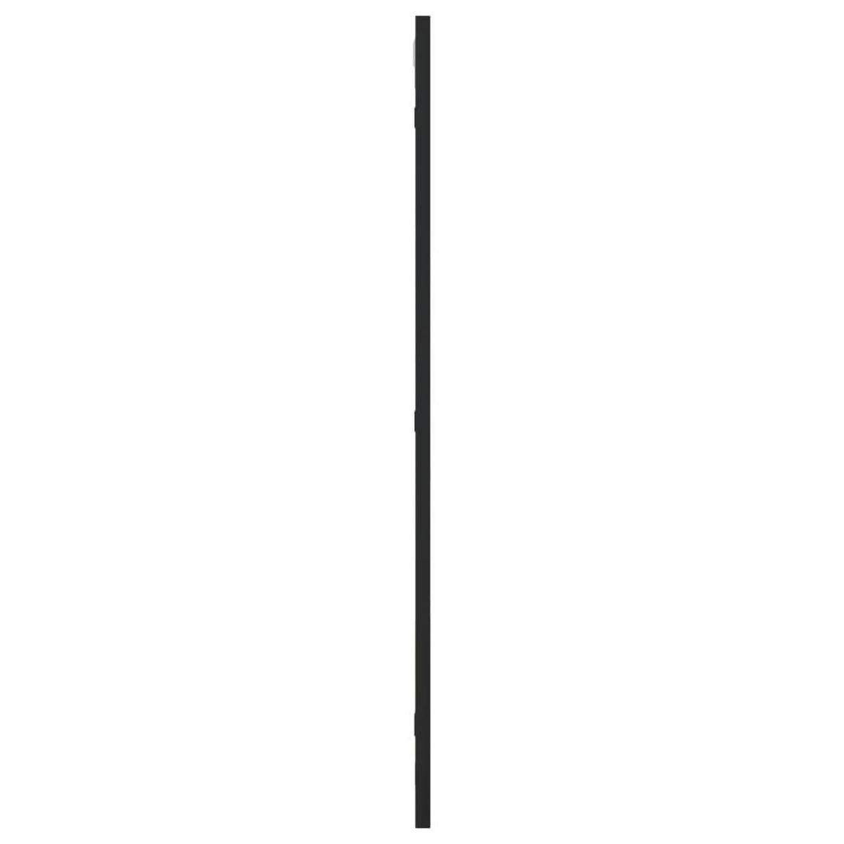WANDSPIEGEL Schwarz 40/80 Cm Rechteckig Eisen - Schwarz, Metall (80/1.5/40cm) - vidaXL