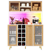 KÜCHENSCHRANK 120x40x170Cm LED Steckdose Weinregal - Multicolor, Holzwerkstoff (120/170/40cm) - FLIEKS