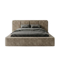 POLSTERBETT RANDELA 200x200 cm, Hellbraun - Braun, Textil (200/200cm) - Fedve