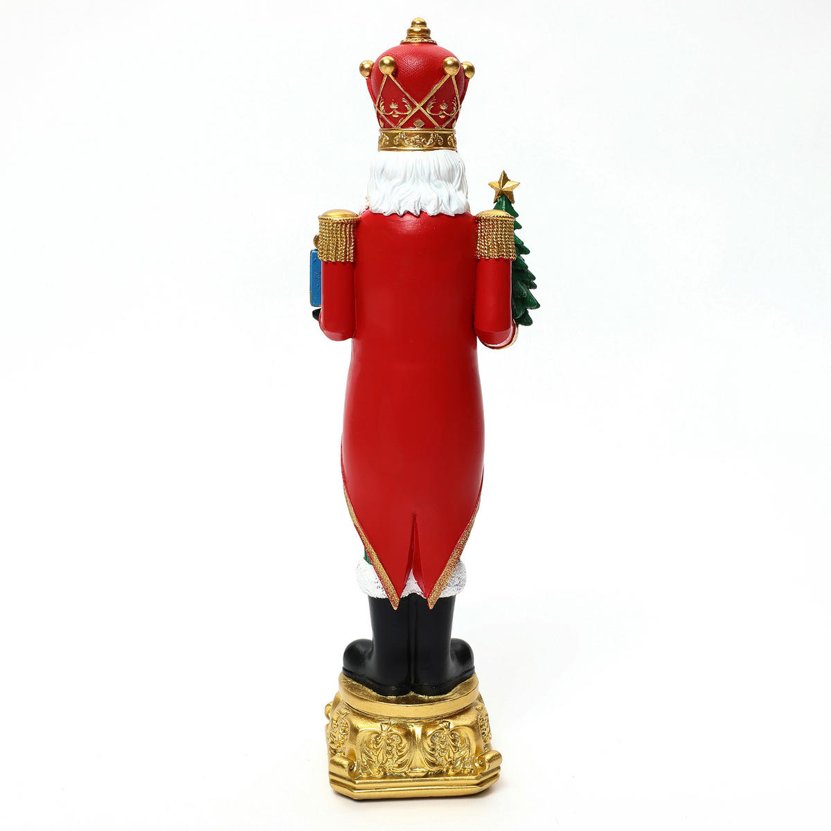 NUSSKNACKER Figur B14 x T11 x H45.5 cm - Rot, Kunststoff (11/45.5/14cm) - Hometopia