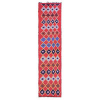 BERBERTEPPICH aus reiner Wolle 81x 352 cm - Rot, Naturmaterialien (81/352cm) - AFK Living