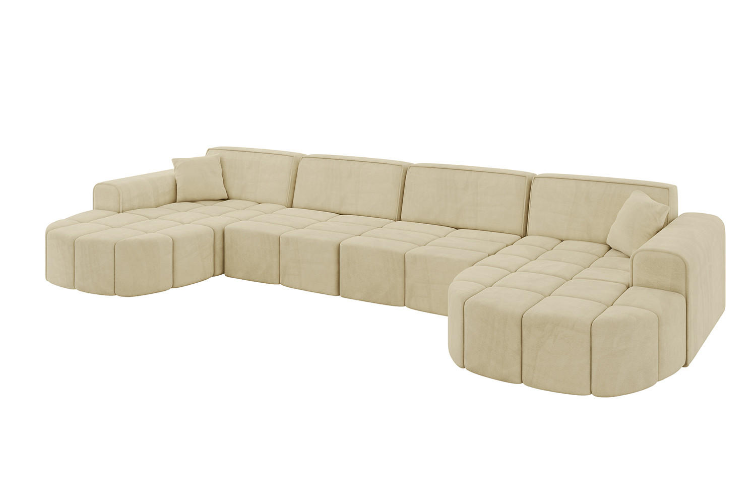 Altdecor Wohnlandschaft Beige 400x79x173 cm