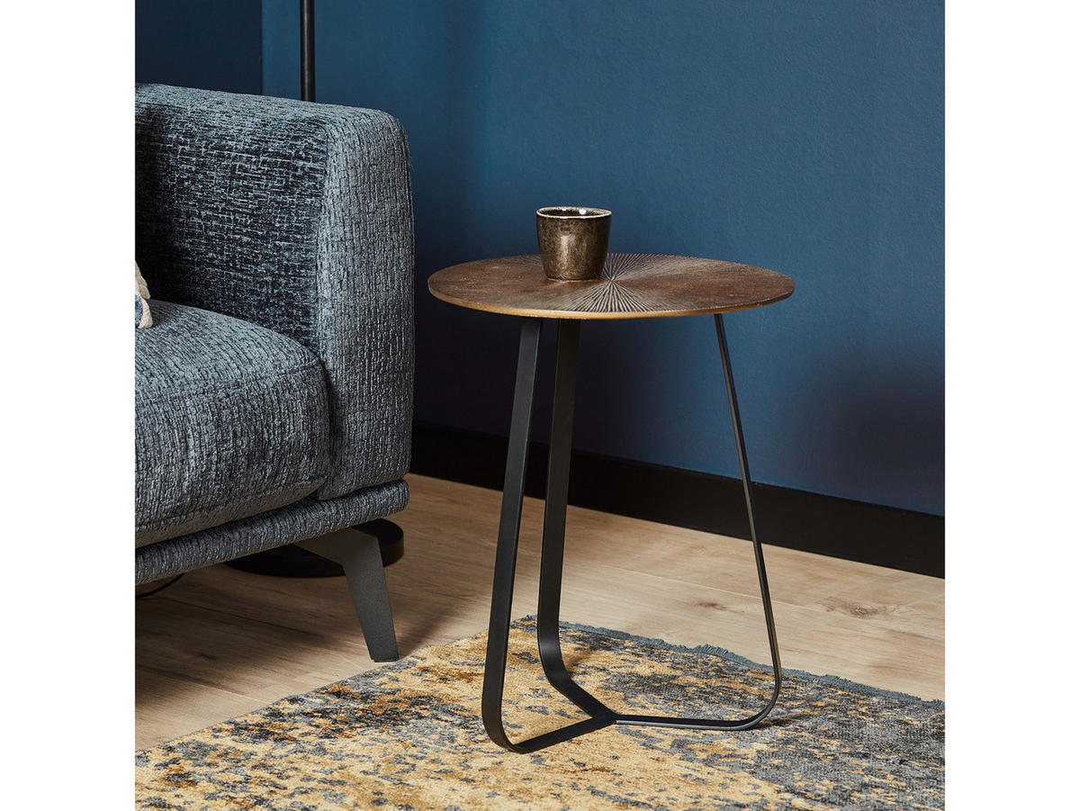 COUCHTISCH Anna Metall 40 cm / 40 cm Gold - Goldfarben, Metall (40/40/50cm)