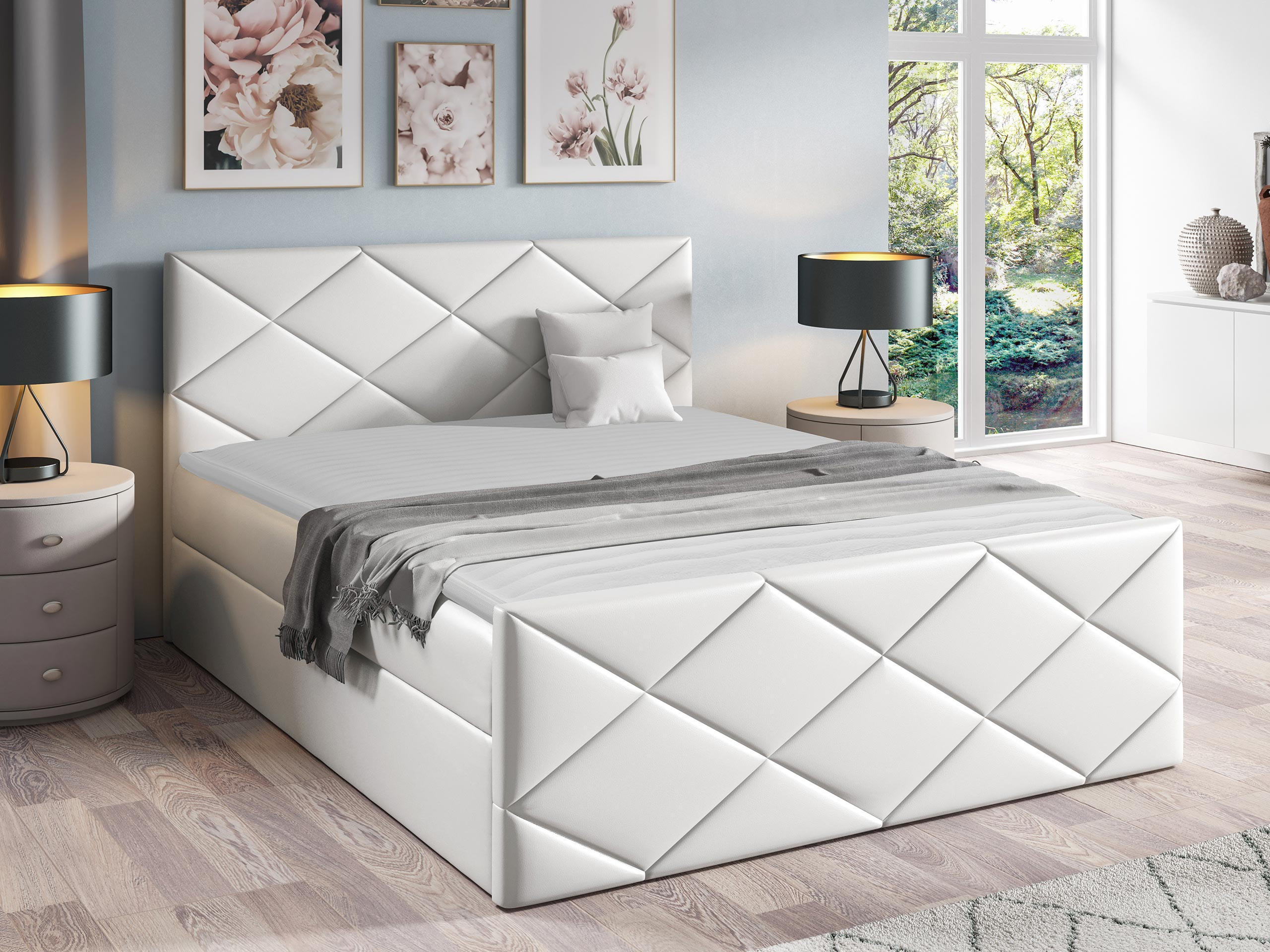BOXBETT Herkules - Weiß, Holz (120/200cm) - MIRJAN24