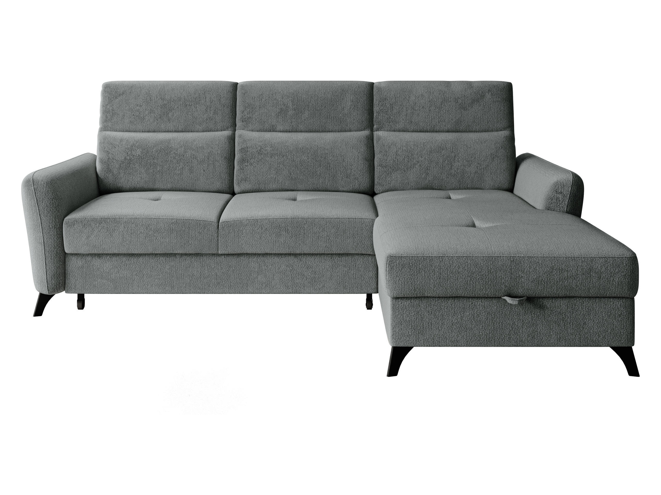 ECKSOFA Talia, Seite: Rechts 2R-LC - Schwarz/Graphitfarben, Holz/Kunststoff (167/238cm) - MIRJAN24