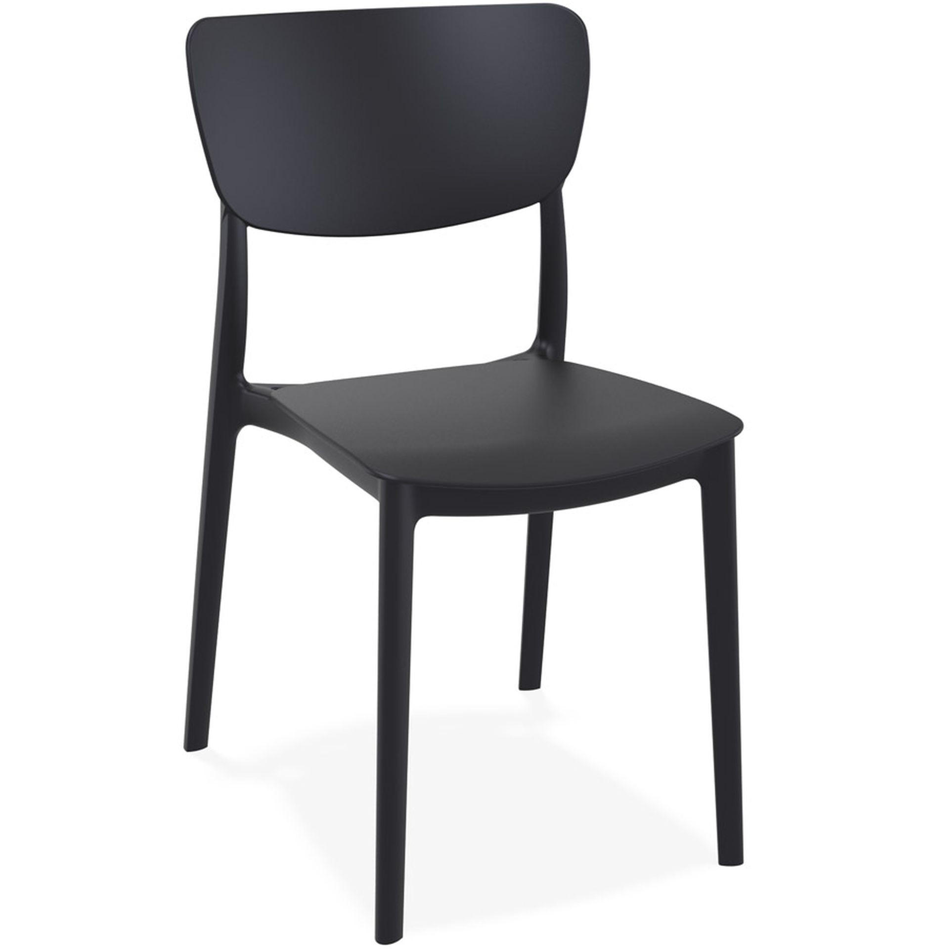 Légia Home Stuhl Schwarz 39x82x45 cm