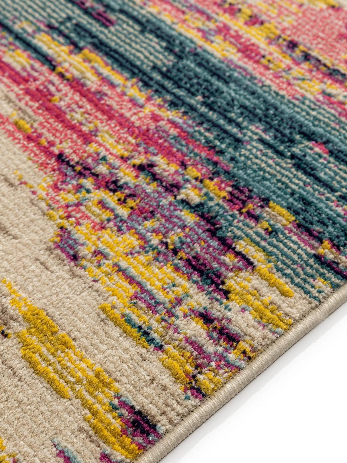 TEPPICH Casa Multicolor 200/200 cm - Multicolor, Naturmaterialien/Textil (200/200cm) - benuta
