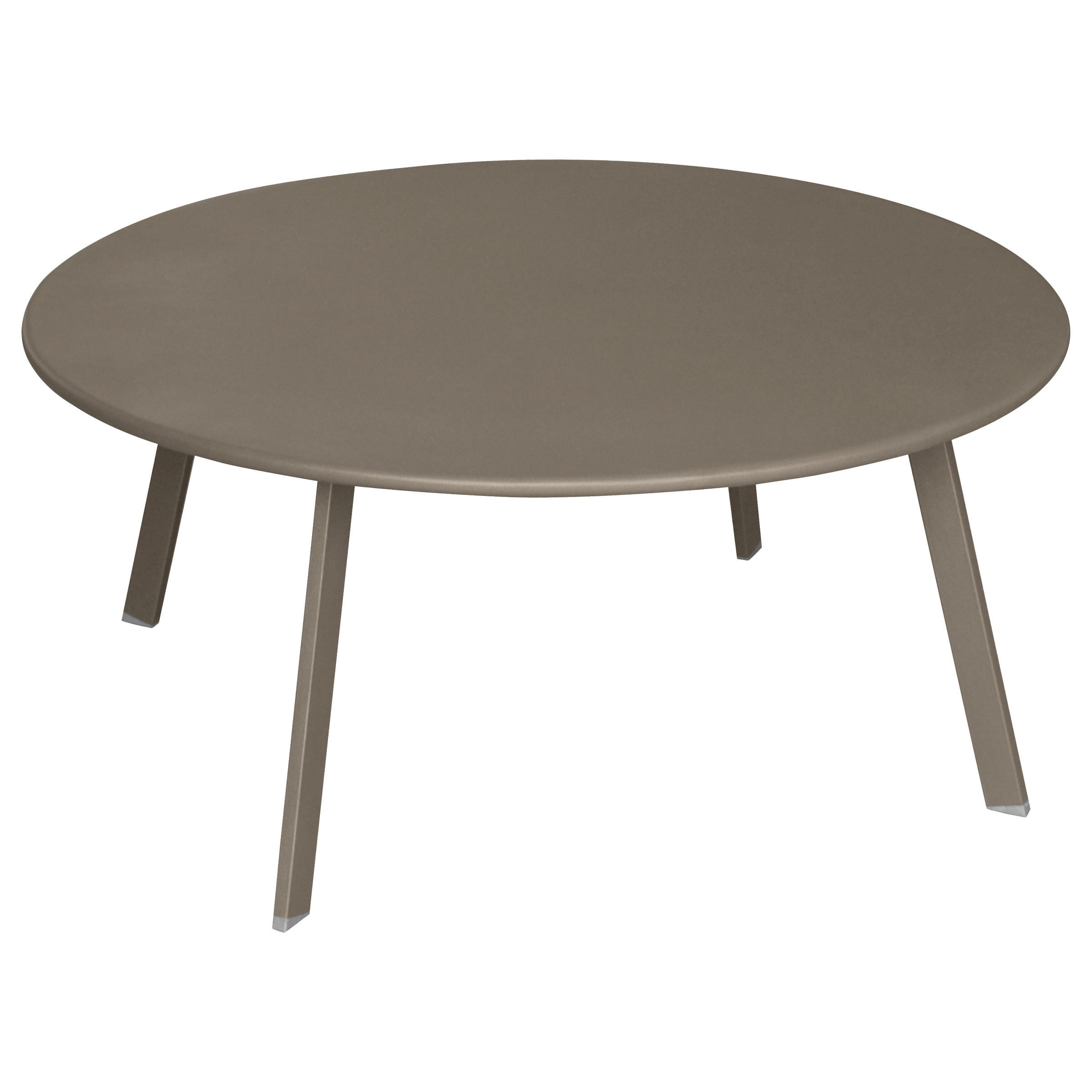 GARTENTISCH Metall Saona Ø 90 cm - Taupe, Metall (90/90/39cm)