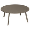 GARTENTISCH Metall Saona Ø 90 cm - Taupe, Metall (90/90/39cm)