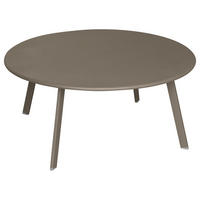 GARTENTISCH Metall Saona Ø 90 cm - Taupe, Metall (90/90/39cm)