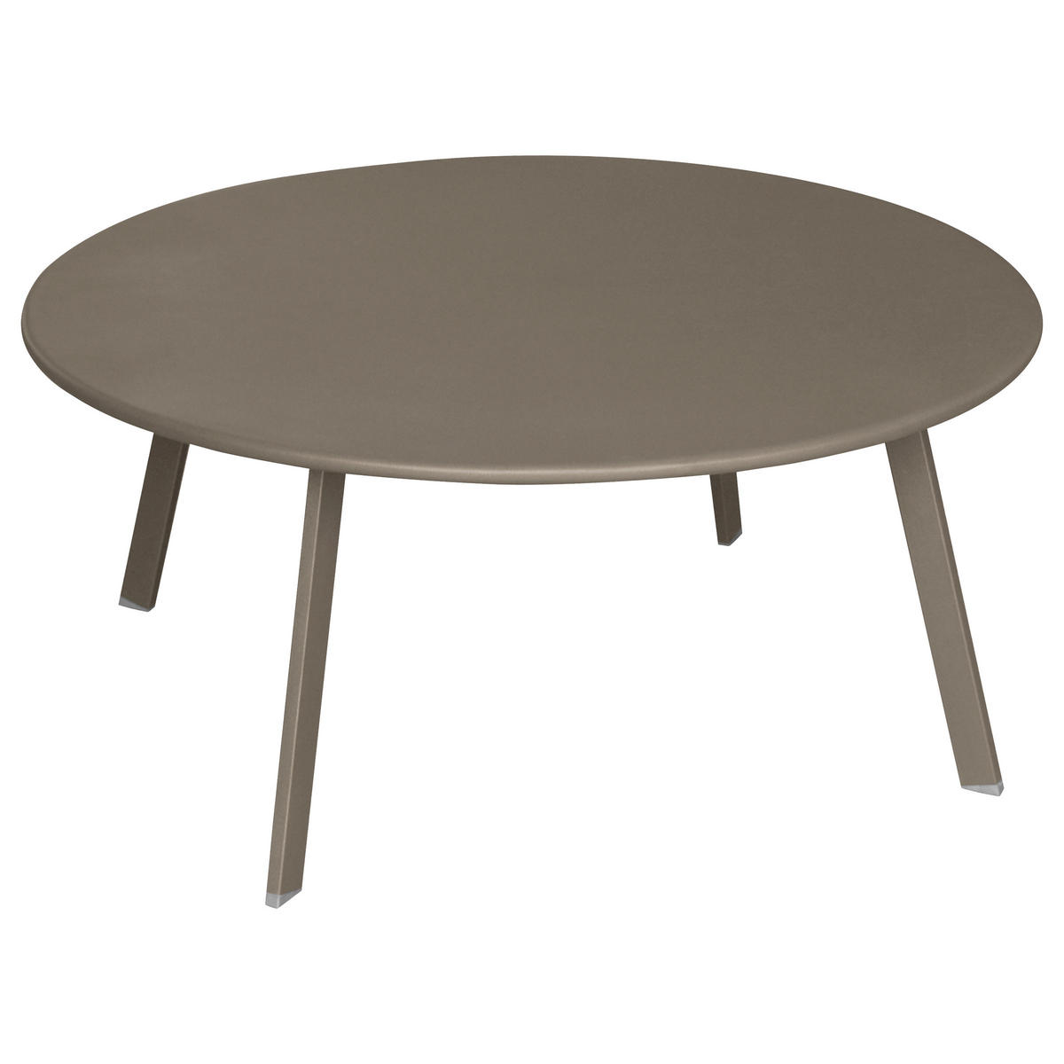 GARTENTISCH Metall Saona Ø 90 cm - Taupe, Metall (90/90/39cm)