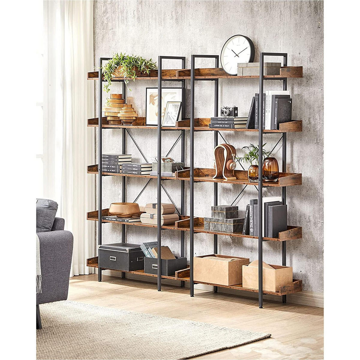 BÜCHERREGAL STANDREGAL - Braun, Holzwerkstoff (28/178/100cm) - Hansiro