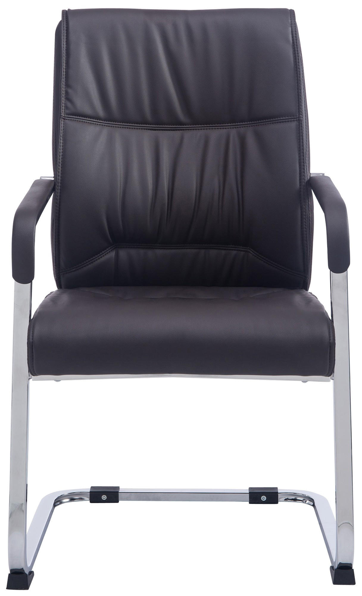 SCHWINGSTUHL Lederlook braun - Braun, Textil/Metall (58/102/65cm) - CLP
