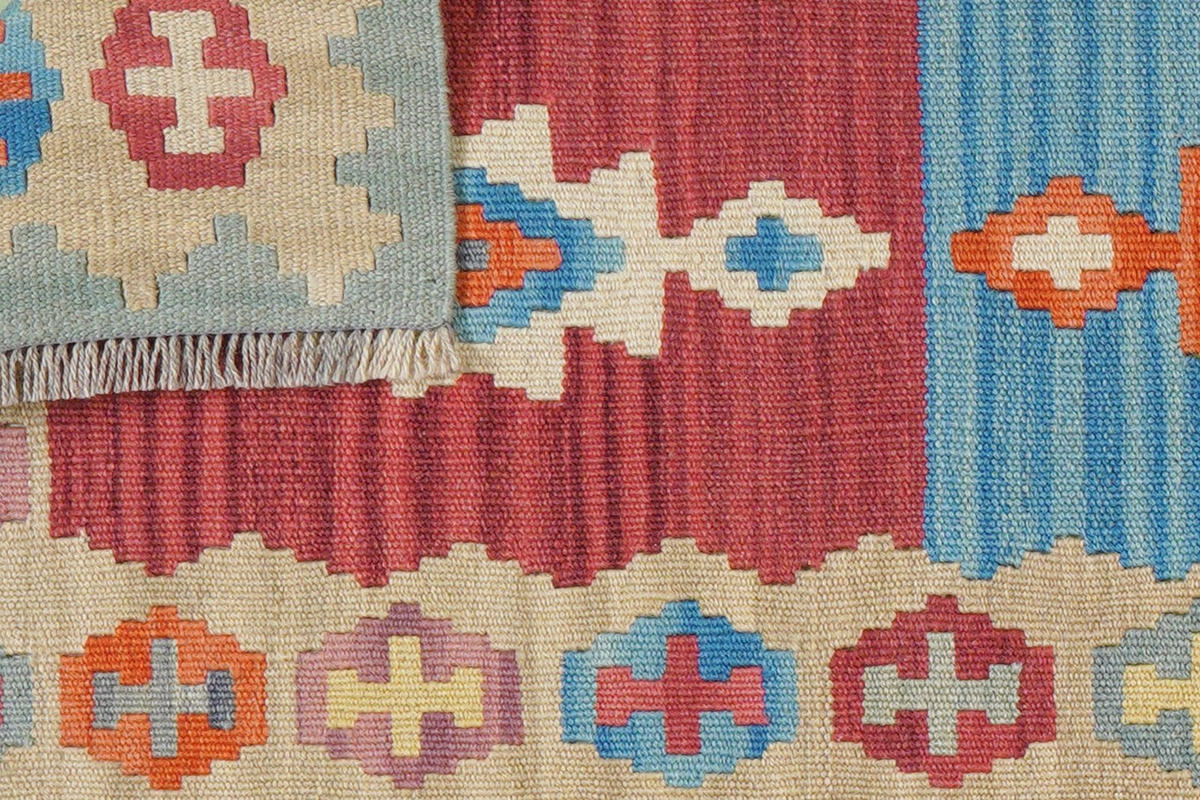 KELIM-LÄUFER handgewebt Gashgai Bunt 240/61 cm Schurwolle - Multicolor, Textil (61/240cm) - Looma