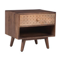 NACHTTISCH Rechteckig Braun 50 x 40 x 45 cm - Braun, Holz (50/45/40cm) - Nordlys