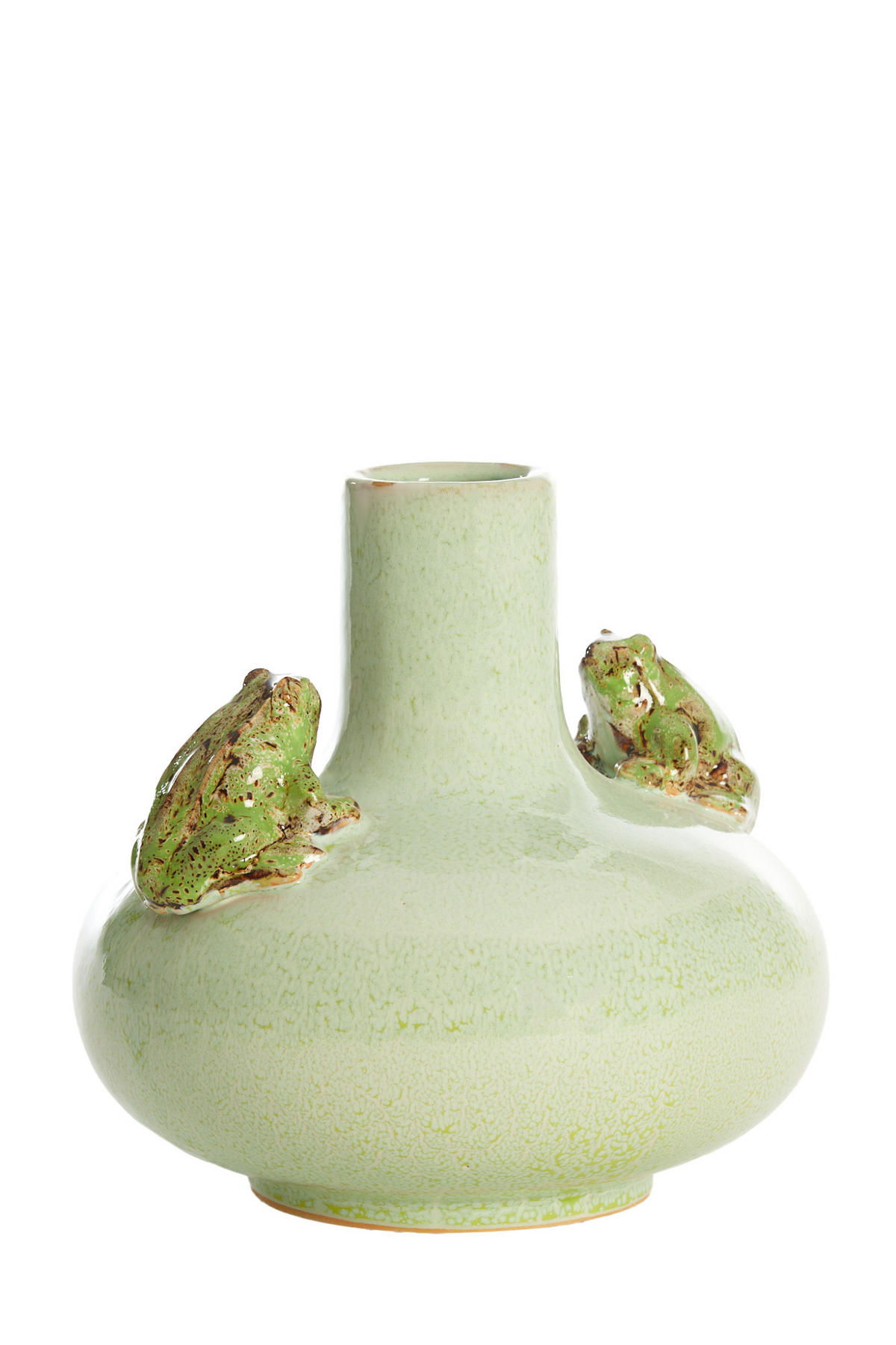 VASE Frosch Grün Ø26/25 cm - Hellgrün, Keramik (25cm) - Light & Living