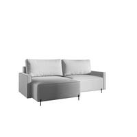 ECKSOFA Braga Mit Schlaffunktion - Hellgrau, Holzwerkstoff/Textil (229/148cm) - Fun Möbel