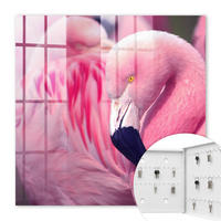SCHLÜSSELBOX Weiß 30x30 cm – Türöffnung nach rechts - Pinke Schönheit - Pink, Metall (30/30/5cm) - TULUP