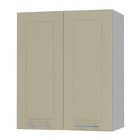 KÜCHENHÄNGESCHRANK Kvantum W3/60 Vanille Matt / Grau Matt 60 / 32,5 / 72cm - Creme/Grau, Holz/Holzwerkstoff (60/72/32.5cm) - Feldmann-Wohnen