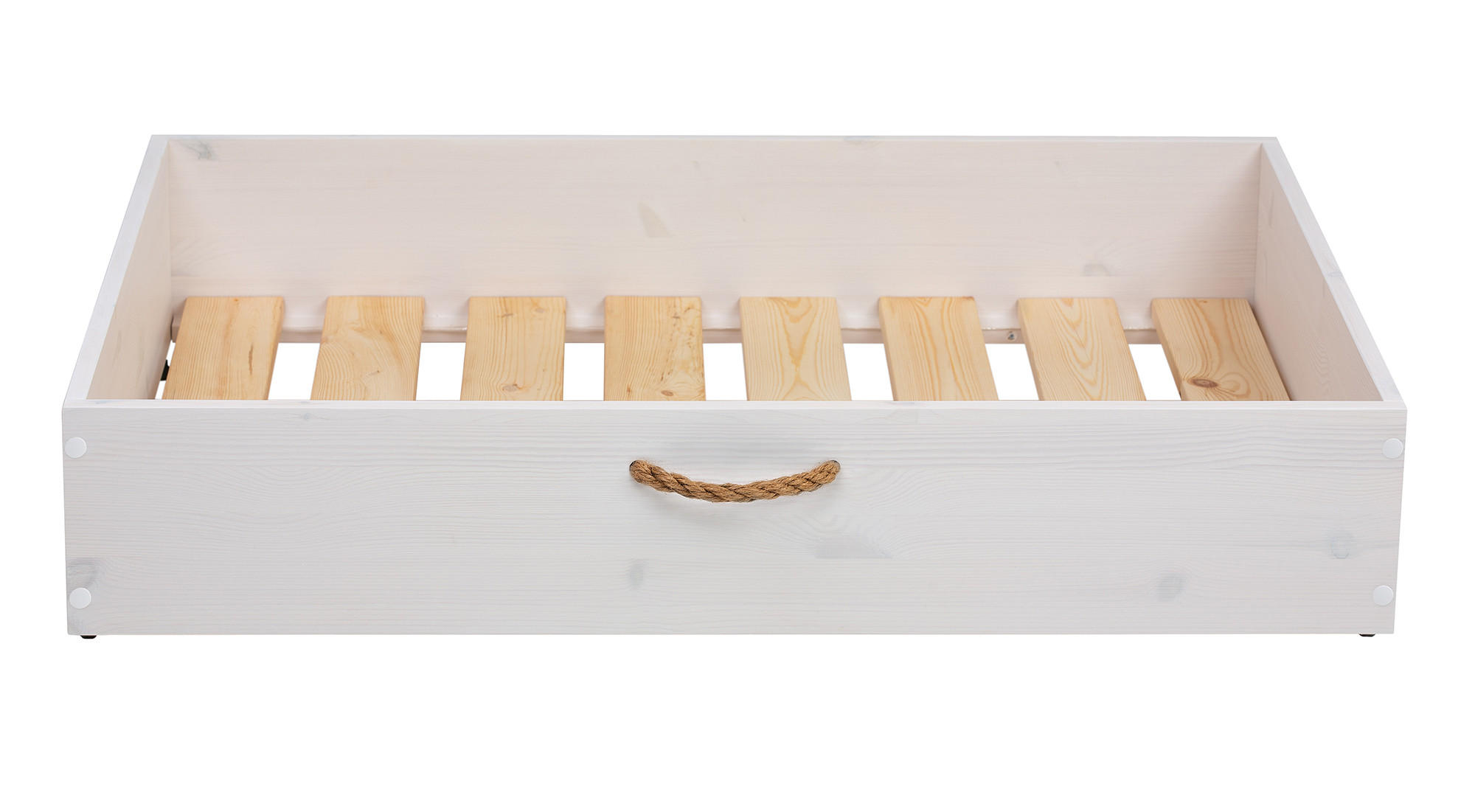 BETTKASTEN 110x80 cm - Weiß/Braun, Holz - MSL wooden furniture