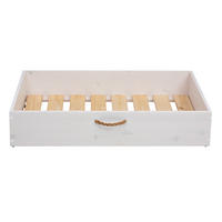 BETTKASTEN 110x80 cm - Weiß/Braun, Holz - MSL wooden furniture