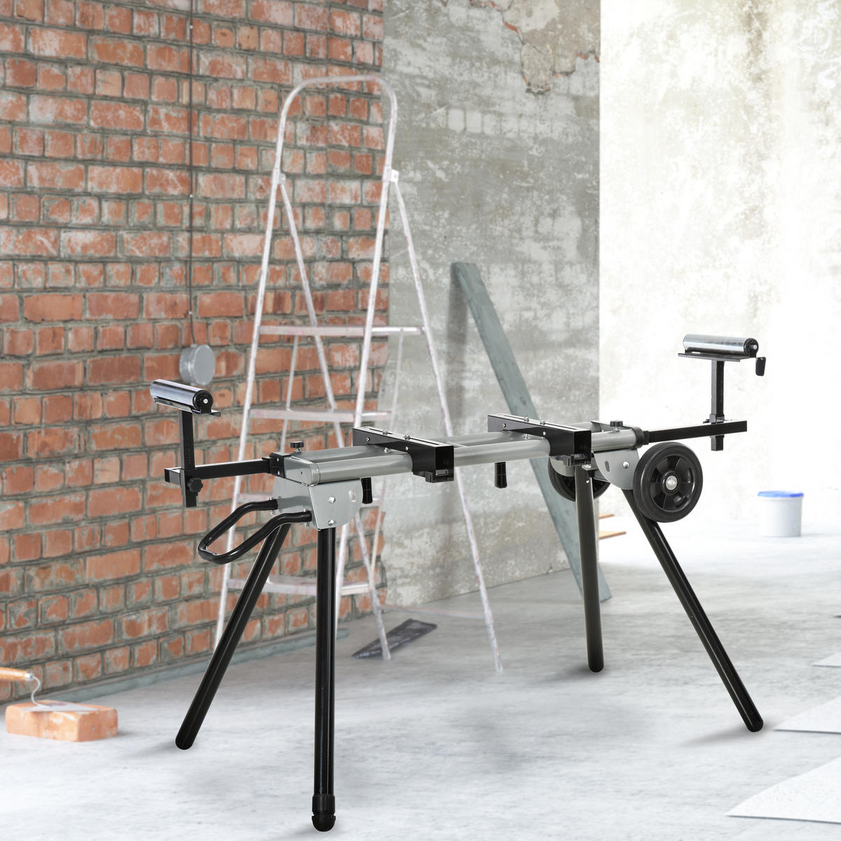 ARBEITSTISCH, Stahl, Schwarz+Silber - Multicolor, Metall (245/73/96cm) - DURHAND