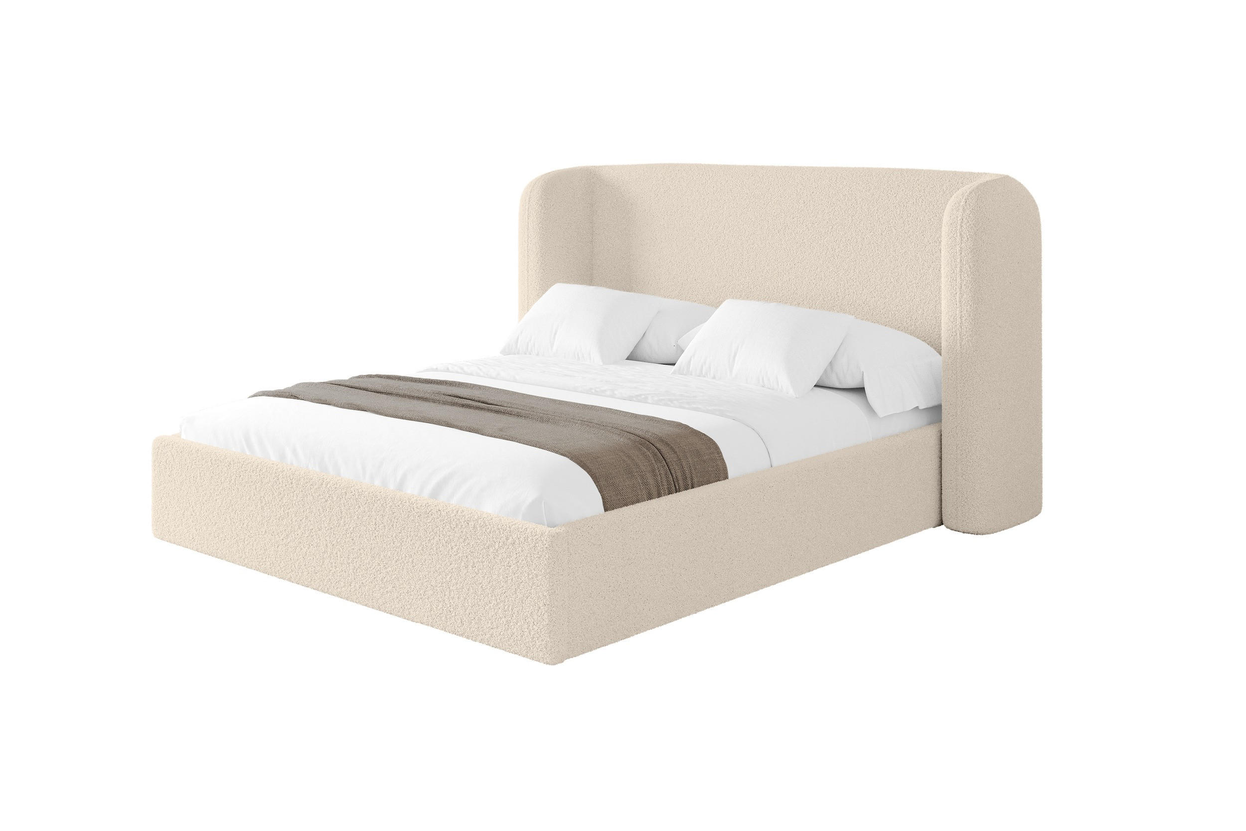Altdecor Polsterbett Cappuccino 180x200 cm