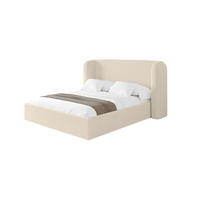 POLSTERBETT mit Bettkasten und Lattenrost, Boxbett ohne Matratze - ESTI 160x200 Dunkelbeige - Cappuccino, Holzwerkstoff/Textil (160/200cm) - ALTDECOR