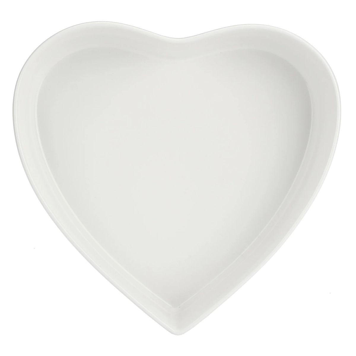 BACKFORM herzförmig 25 × 24 cm Cupido - Multicolor, Keramik (24/5/25cm) - La Porcellana Bianca 