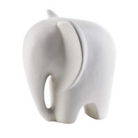 DEKOELEFANT Mia Weiß 15/12/16.5 cm Keramik - Weiß, Keramik (12/16.5/15cm) - Mondex