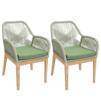 GARTENSTUHL H56B Grün, Grün - Grün, Holz (58/85/59cm) - MCW