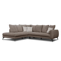 ECKSOFA CALME 5-Sitzer, creme - Creme, Holz/Textil (294/229cm) - Courtois Laville
