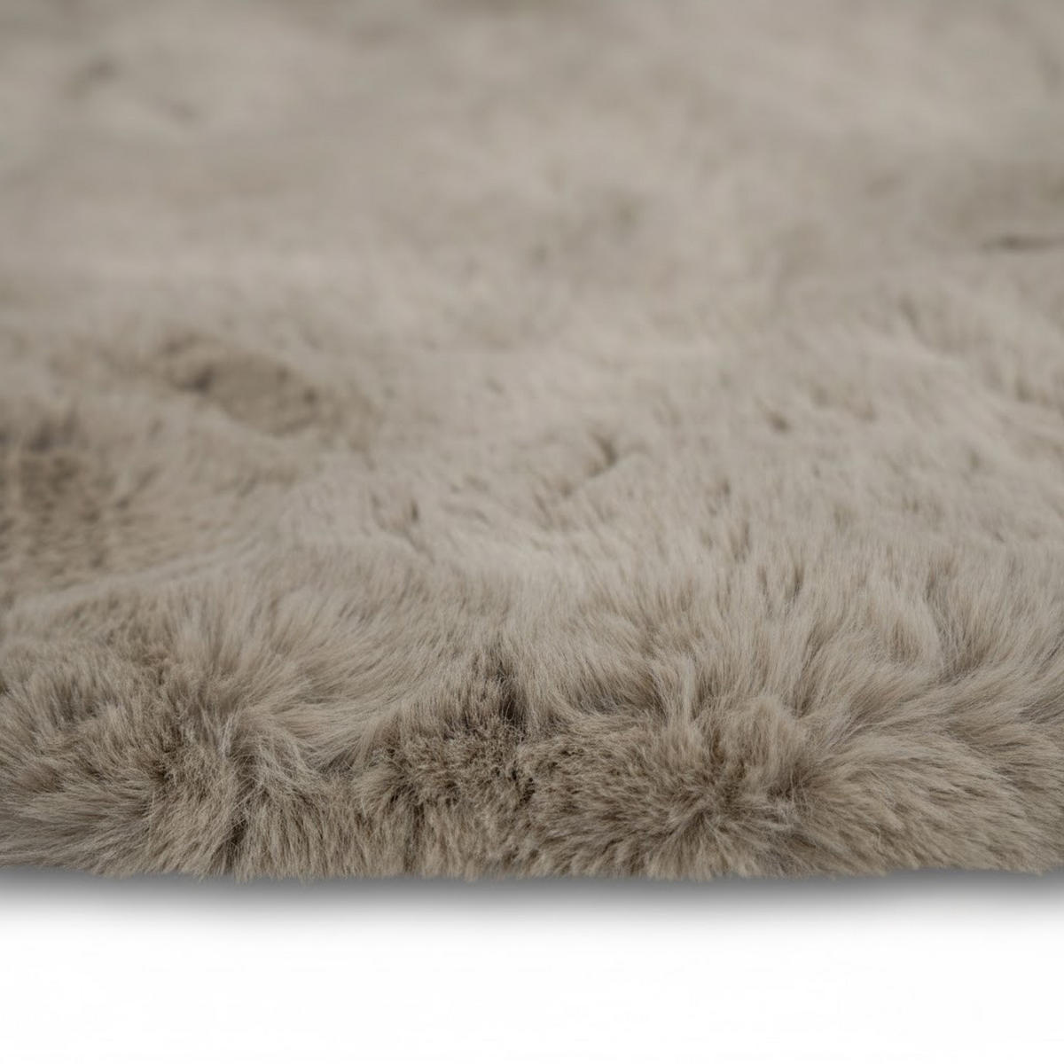 FELLTEPPICH CLOUD SUPER SOFT 200/200 cm Taupe - Taupe, Textil (200/200cm) - Consilio Concept