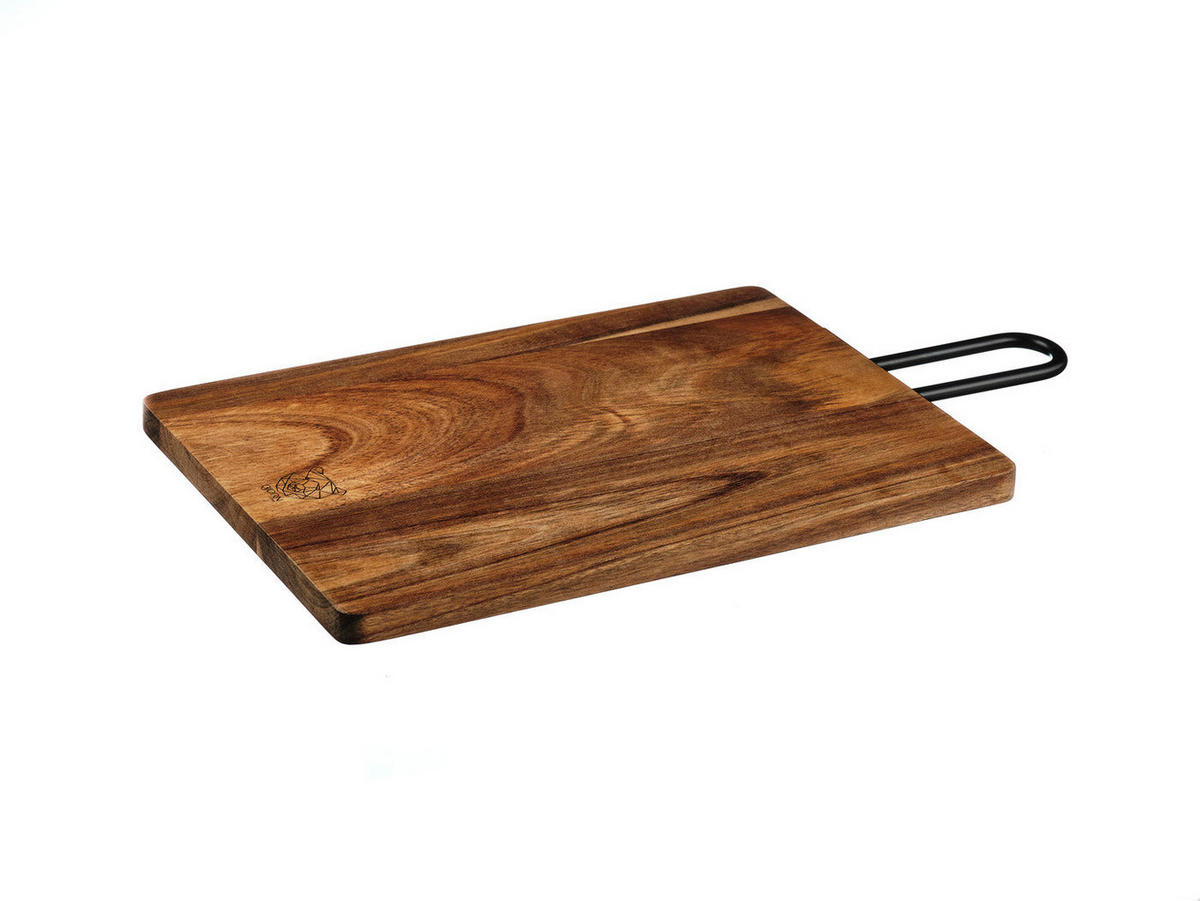 SCHNEIDEBRETT aus Akazienholz Stine - 33 x 23cm - Braun, Holz (23/43cm) - Björn