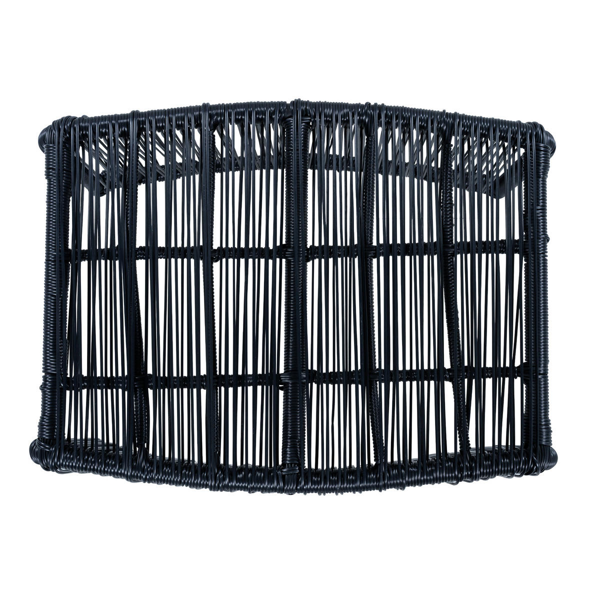 LOUNGESET Rattan Schwarz/Grau 5-tlg. - Grau, Metall - ComfortXL