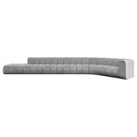 ECKSOFA modulares Sofa Tilmo-L3 - 581x194x70 cm Grau - Hellgrau, Holzwerkstoff/Textil (581/194cm) - ALTDECOR