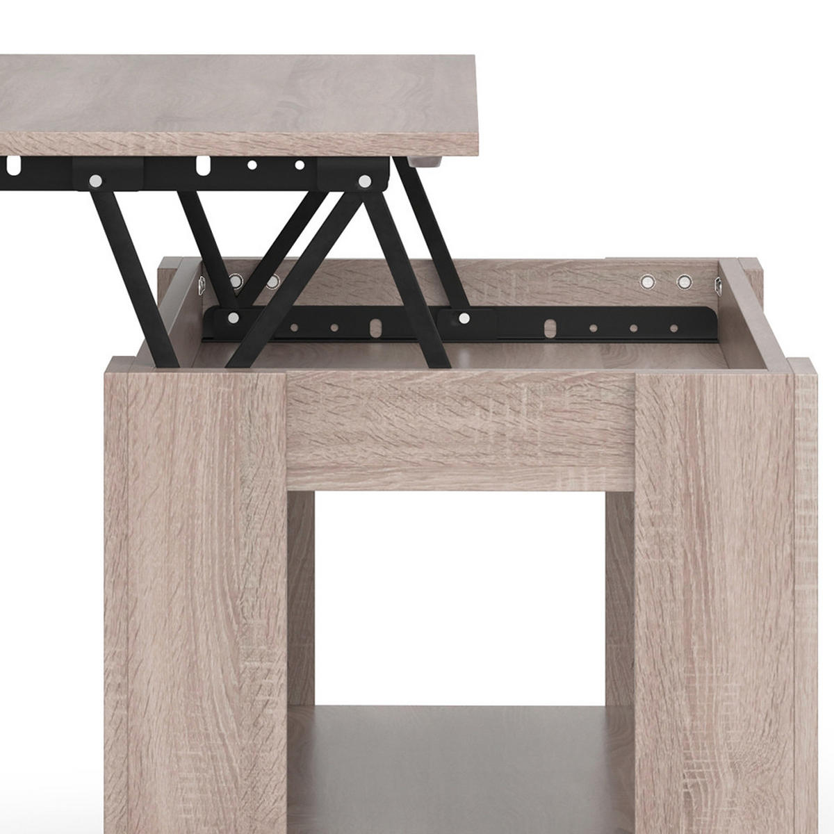 COUCHTISCH Lorenz Sonoma 100 x 50 cm mit Liftfunktion - Sonoma Eiche, Holzwerkstoff (50/100/50cm) - Vicco