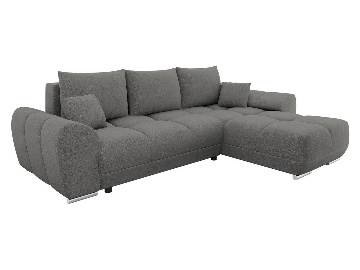 ECKSOFA Logo - Grau, Holz/Kunststoff (291/183cm) - MIRJAN24