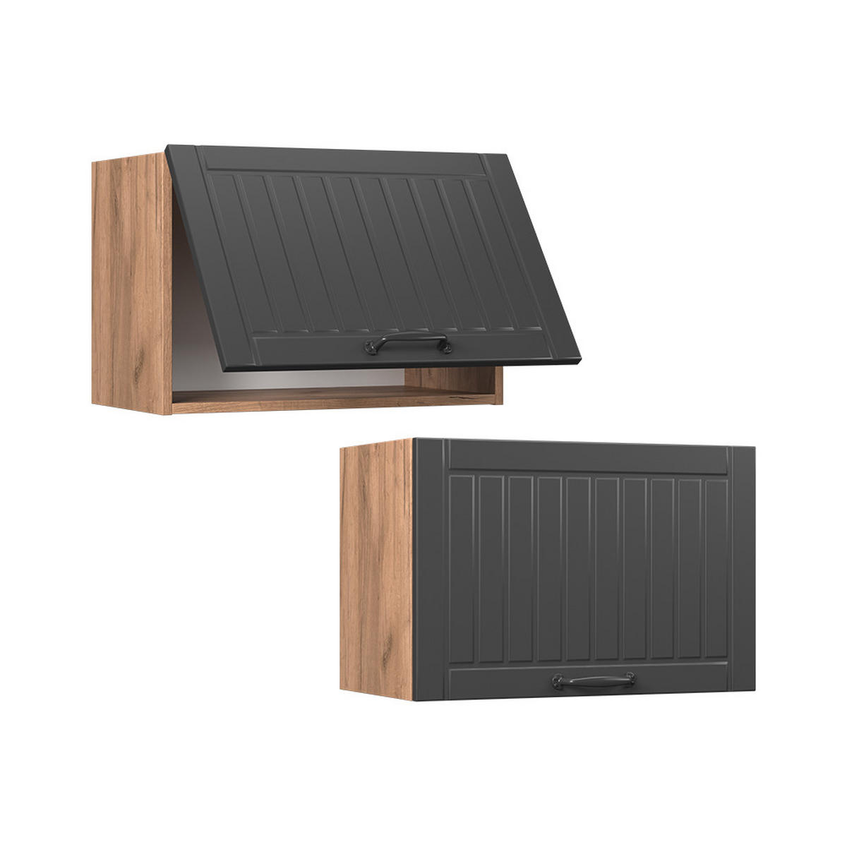 VĚŠÁK NA STĚNU Fame-Line Tmavě šedá - medově dubová/tmavě šedá, kompozitní dřevo (60/40/34.1cm) - Vicco