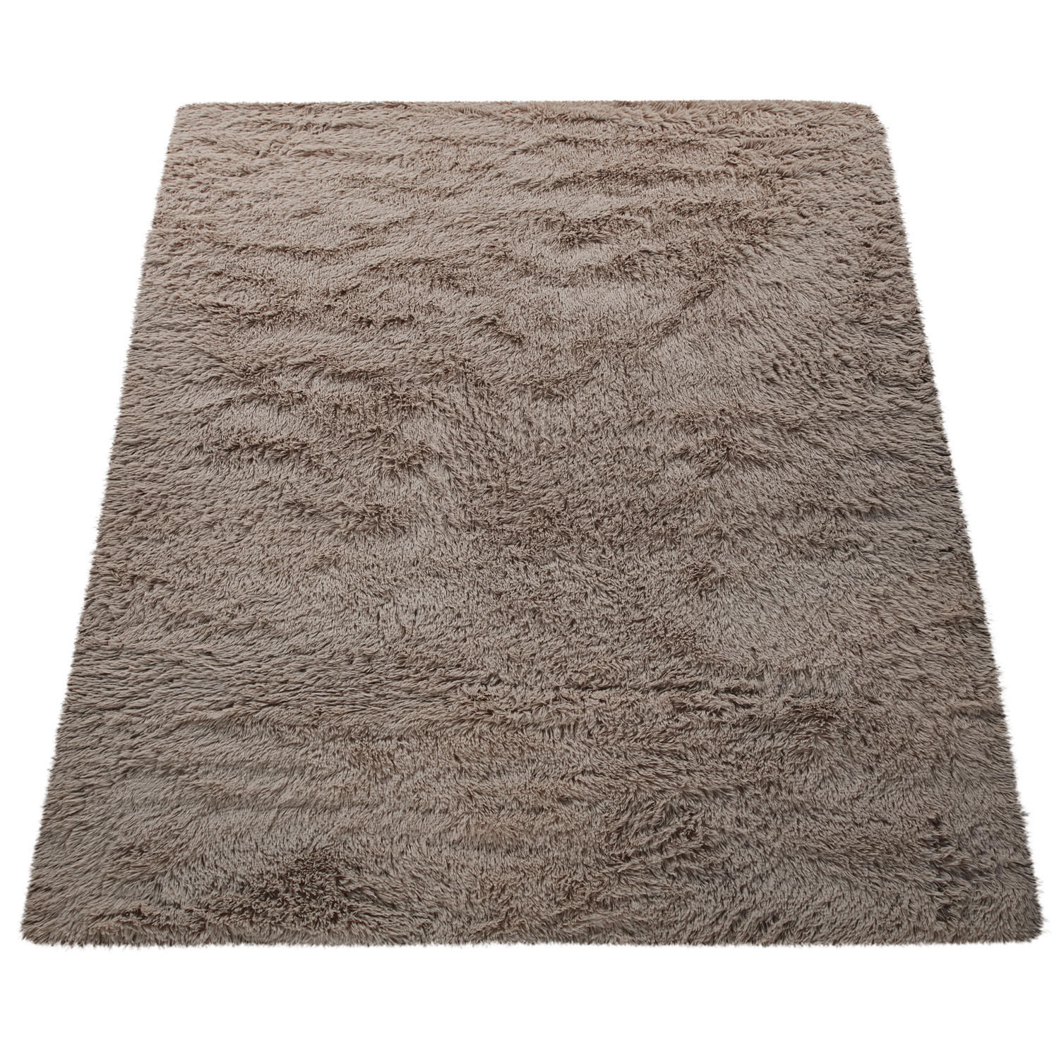 HOCHFLORTEPPICH 140/200 cm Silky 591 - Taupe, Textil (140/200cm) - Paco Home
