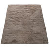 HOCHFLORTEPPICH 140/200 cm Silky 591 - Taupe, Textil (140/200cm) - Paco Home