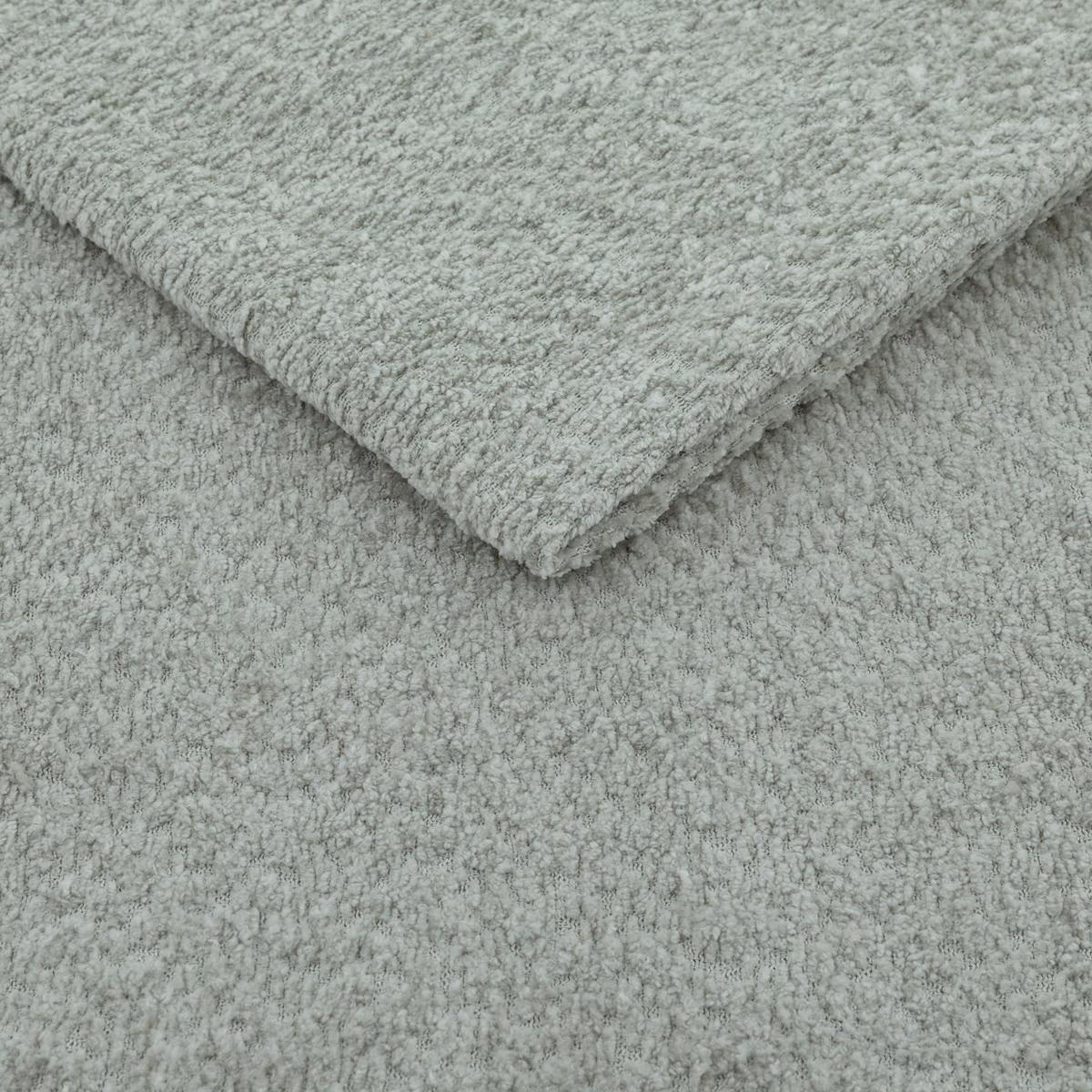 POLSTERBETT VIVIEN 140x200 cm Platingrau Bouclé (Stoff Coral) - mit Bettkasten und Lattenrost - Hellgrau, Holzwerkstoff/Textil (140/200cm) - Ravio