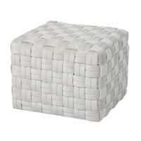 HOCKER POPPY Samt Beige - Beige, Textil (50/42/55cm) - SVITA