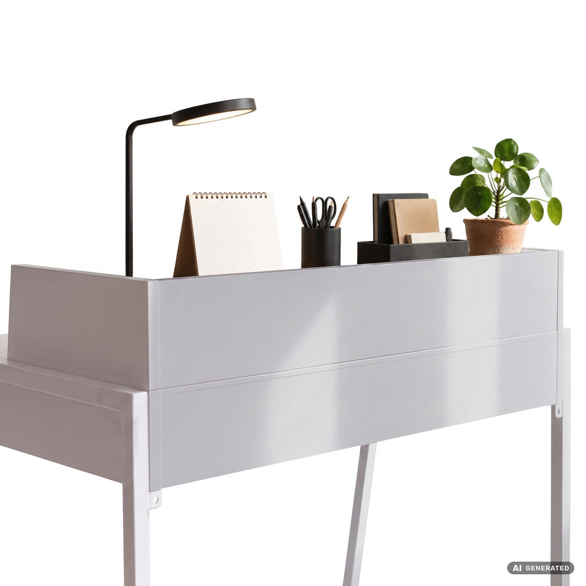 SCHREIBTISCH FLUX 78 cm Weiß - Weiß, Holzwerkstoff (78/48/95cm) - Akord